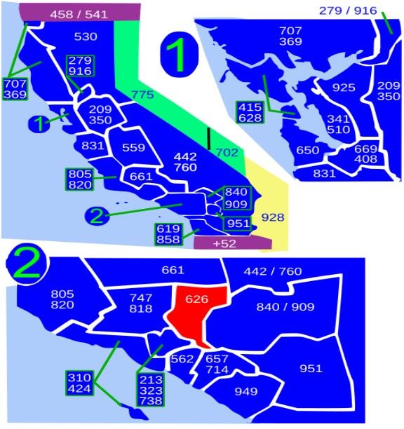 Which Cities Are Served by the 626 Area Code?